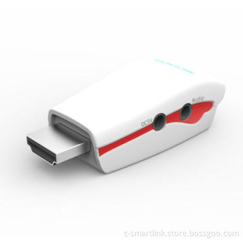 HDMI to VGA adapters/with audio output/with DC 5V, charging, 1080P, 165MHZ/1.65Gbps